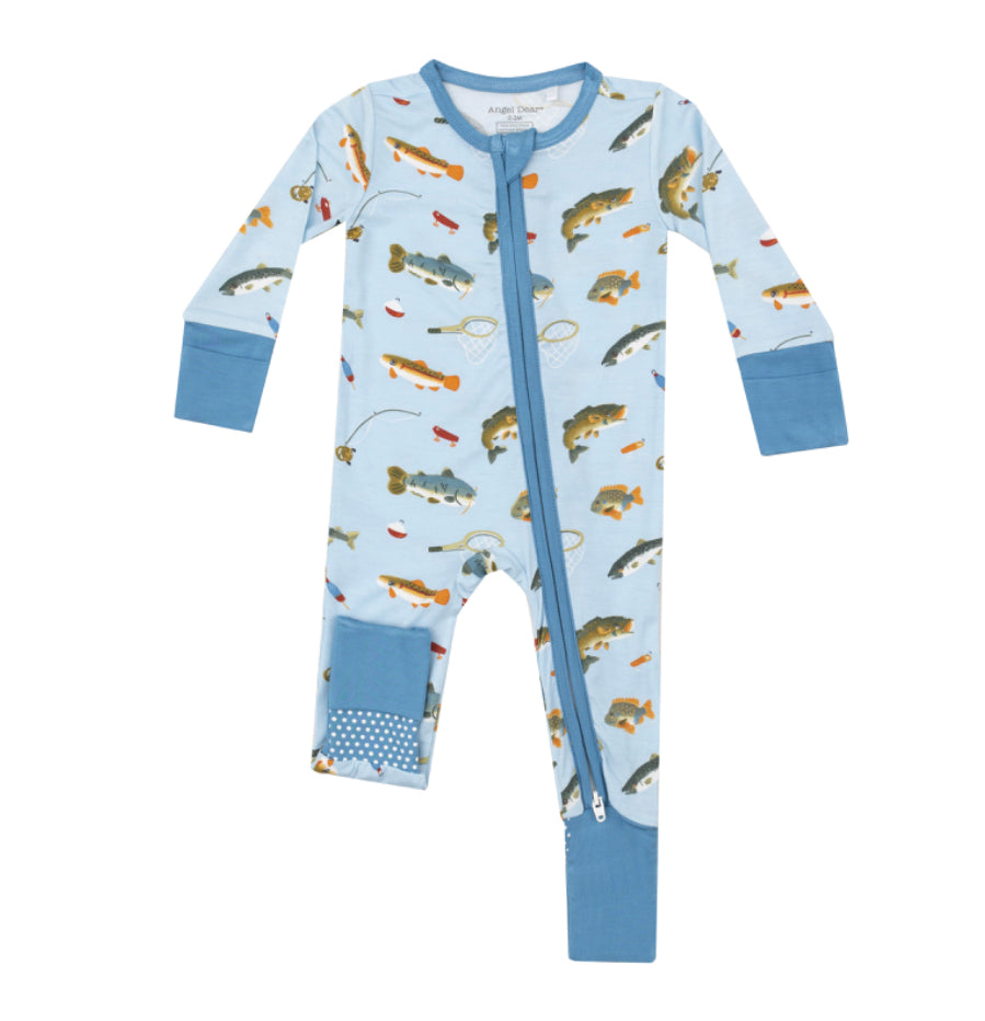 Fishing - 2 Way Zipper Romper 0-3m