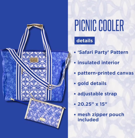Lily Pulitzer Picnic Cooler, Safari Party