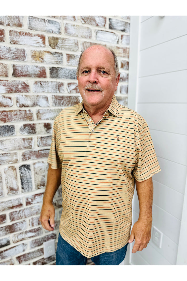 Southern Casanova | Pique Sporting Clay Stripe Polo