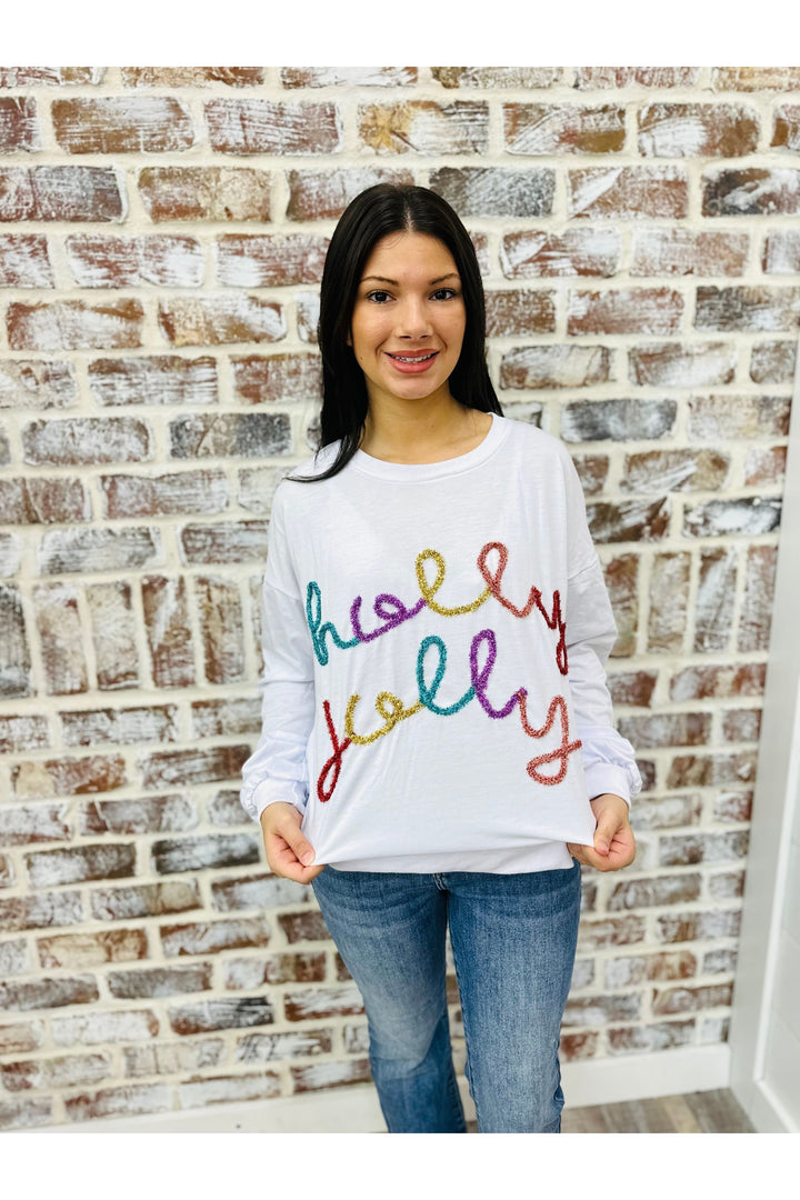 Holly Jolly Tinsel Sweatshirt