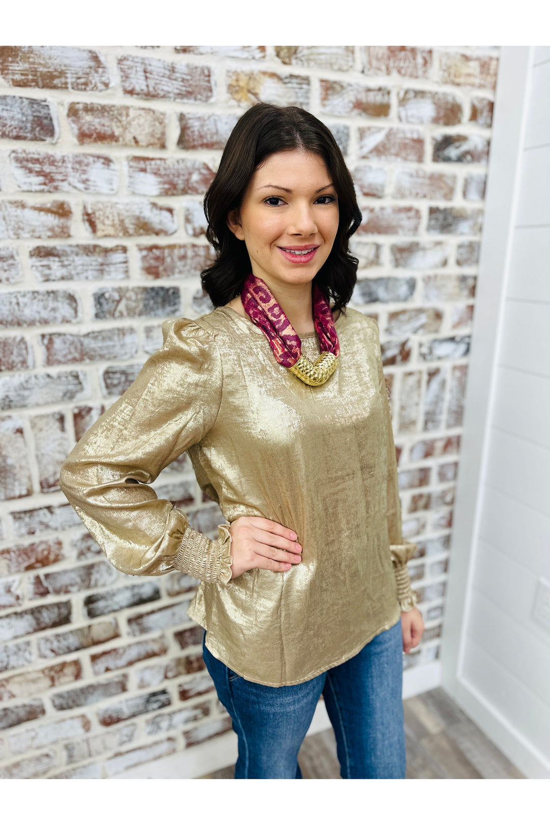 Gold Glam Top