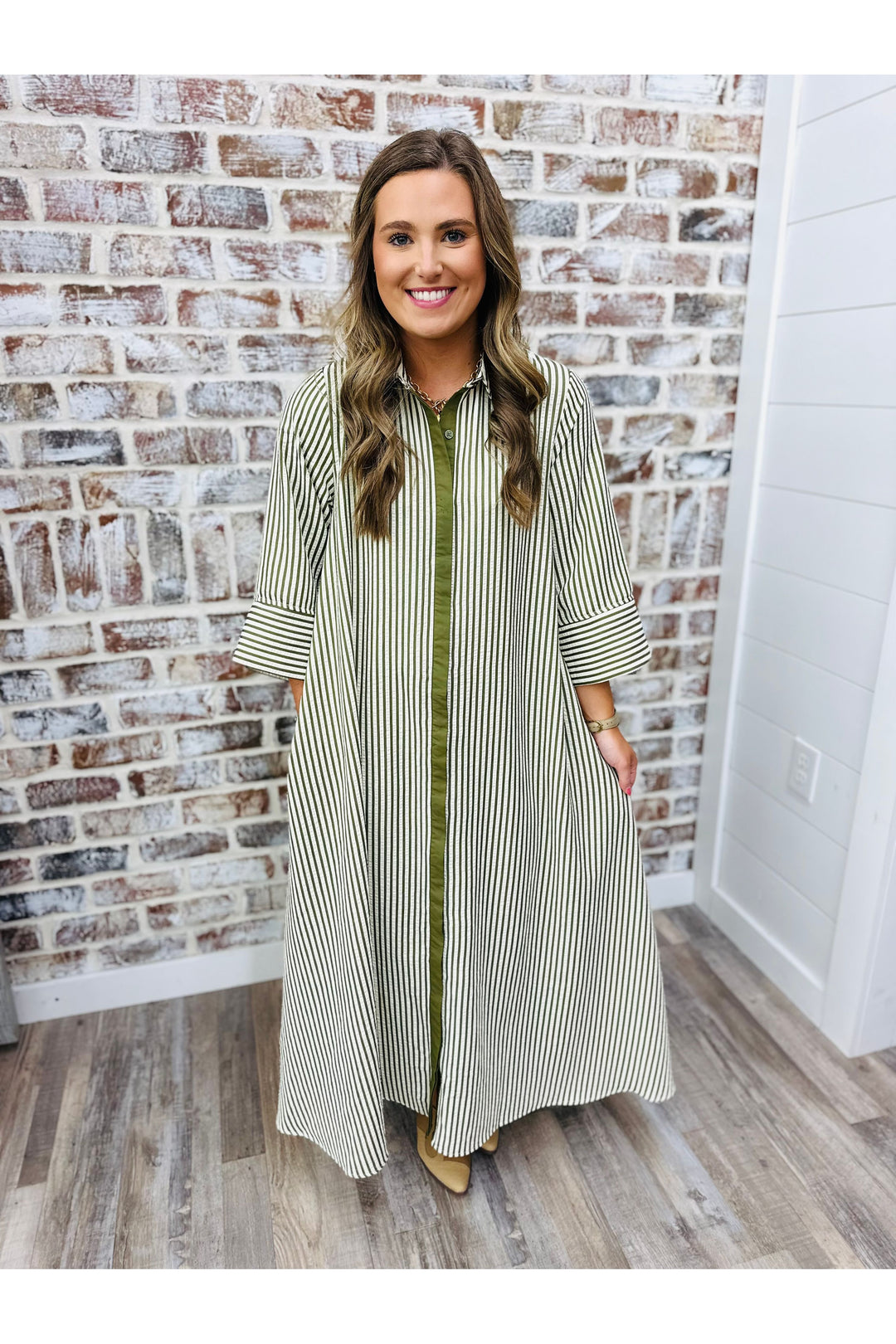 Missy Maxi in Olive