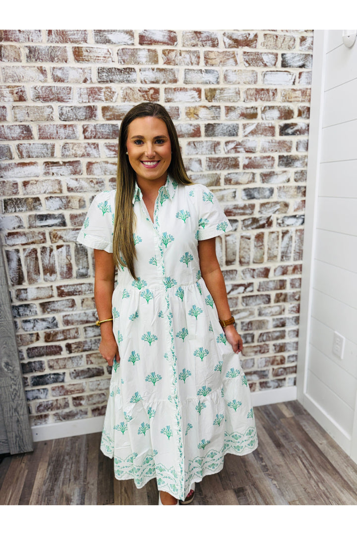Mary Square| Jema Dress | Bell Blooms Blue