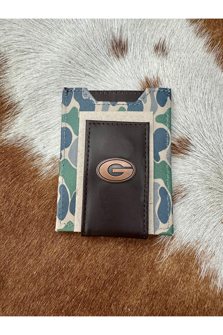 Old School Camo Front Pocket Wallet
