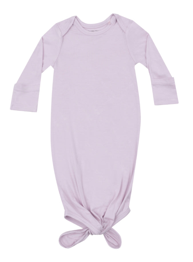 Bamboo Orchid Hush - Knotted Gown 0-3m