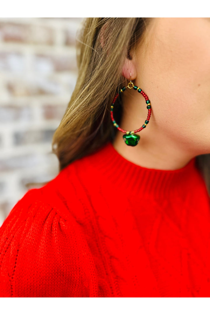 Green - Jingle all the way earrings