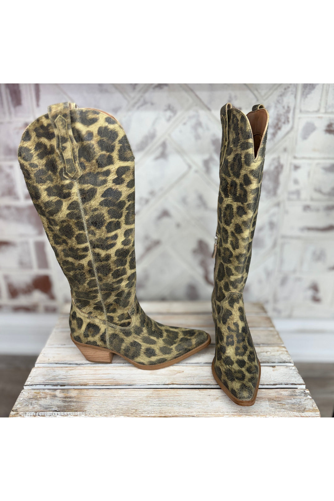 Tess Fierce Leopard Boots