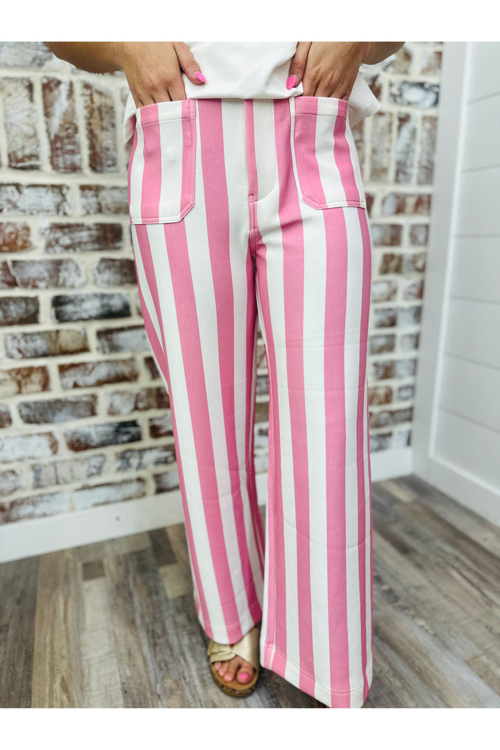 Pink Stripes Pants