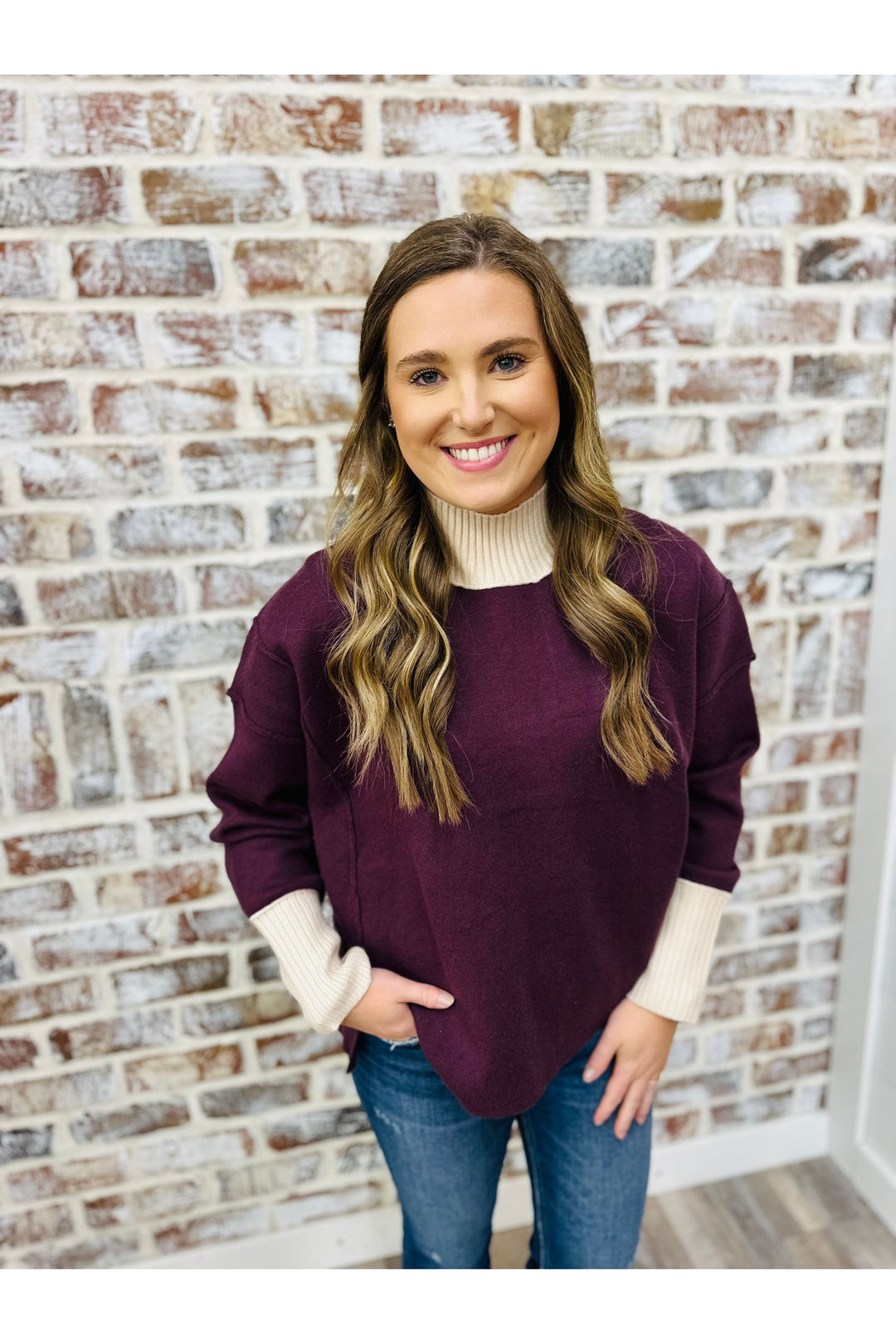 Wine & Dine Turtleneck Top