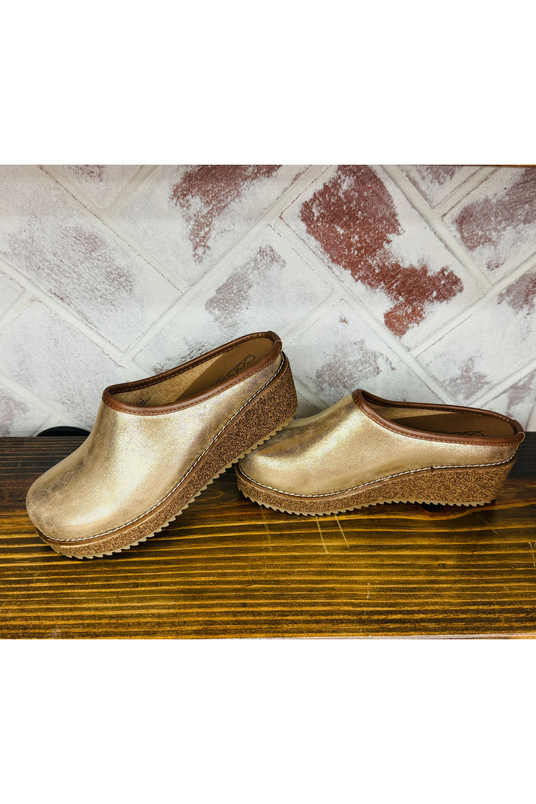 Corkys | Better Half Clogs - Gold Wash Metallic