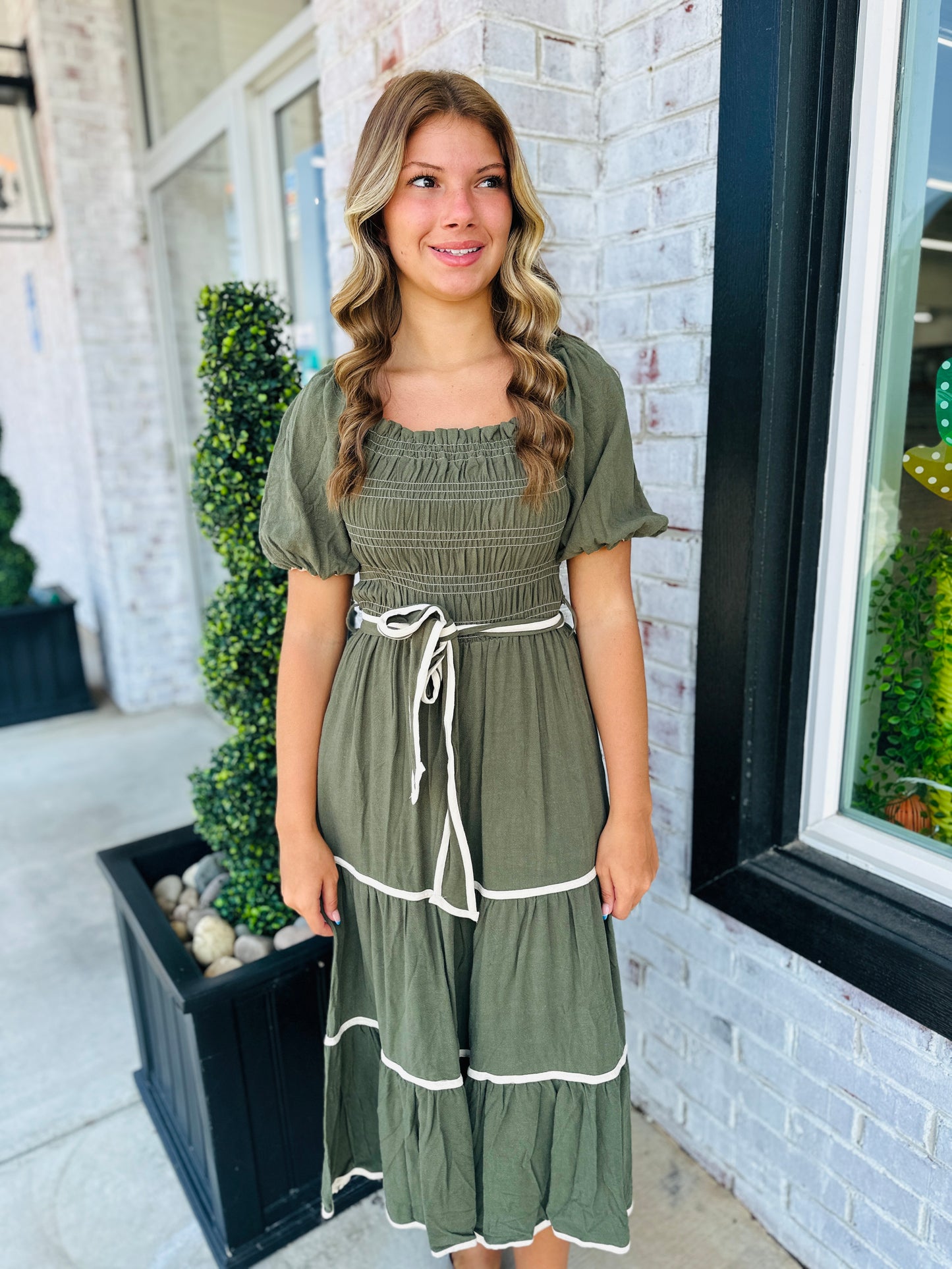 Olive Dreams Midi Dress