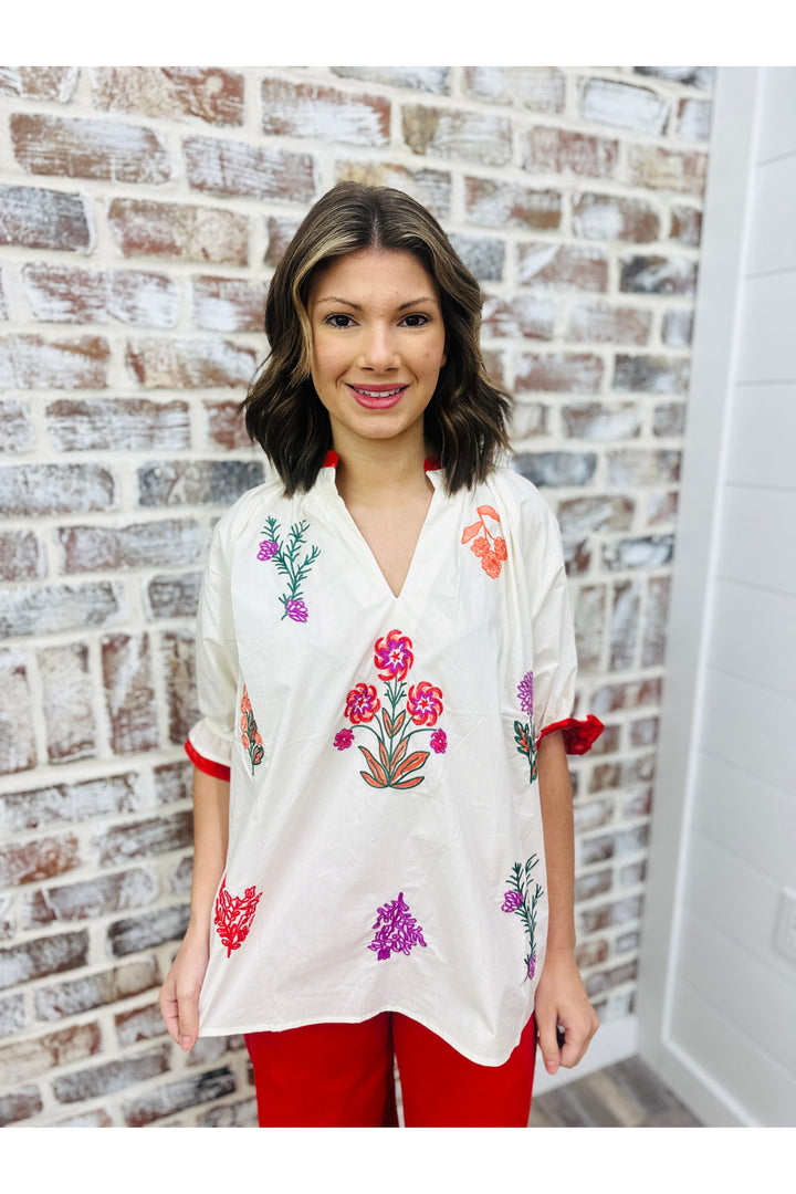 Fiesta Blooms Top
