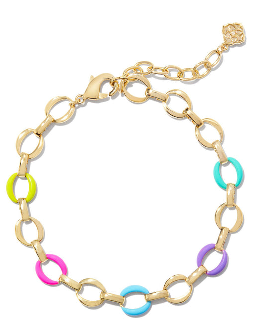 Kendra Scott| KELSEY CHAIN BRACELET GOLD MULTI MIX