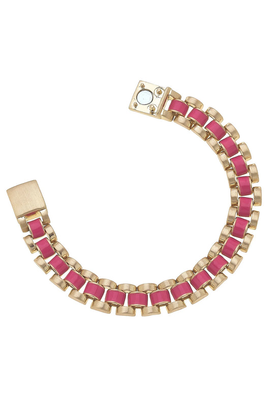 Pink| Winifred Watchband Magnet Bracelet