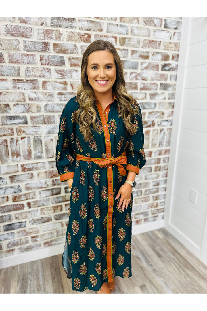 Pretty In Florals Midi Dress