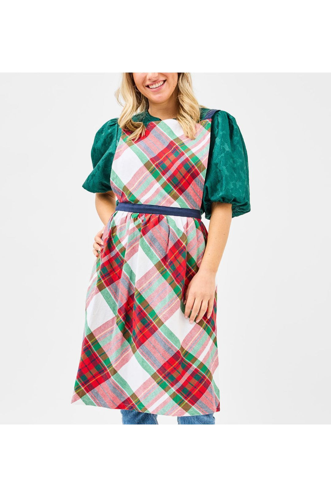 Plaid adult apron 