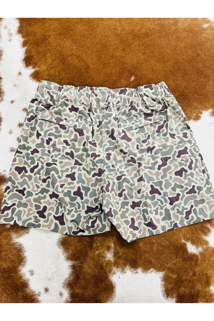 Southern Casanova | Retro Land Camo Fishing Shorts