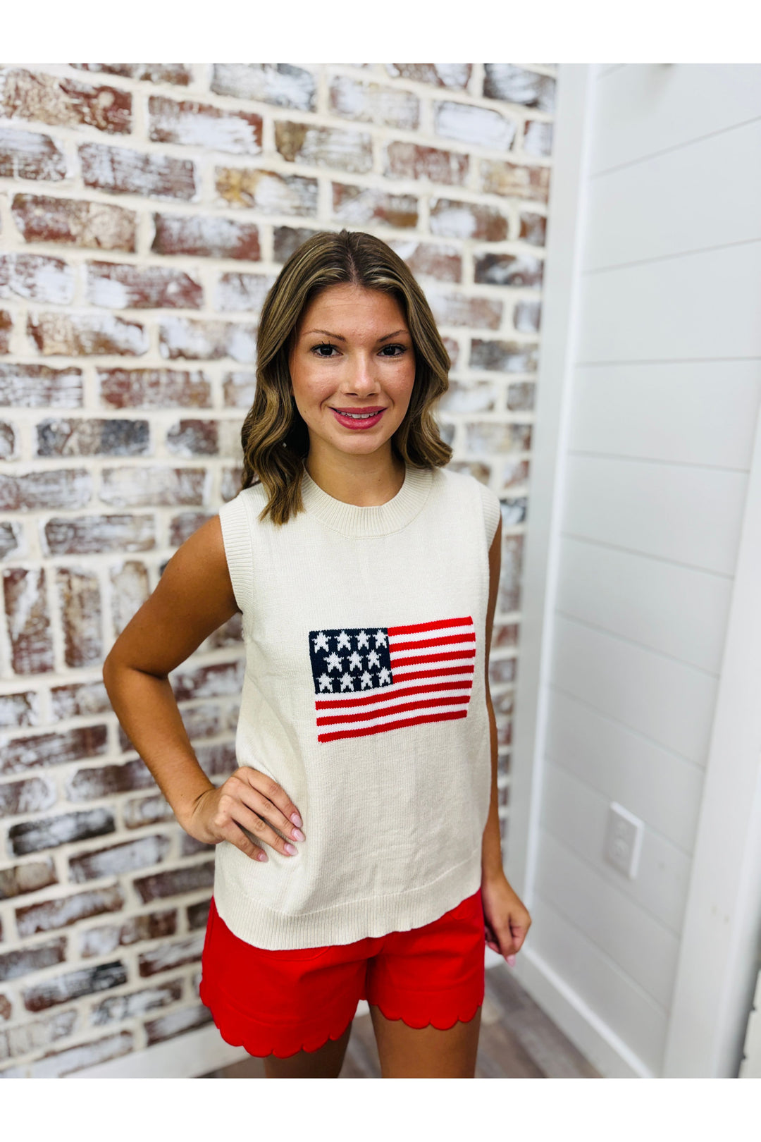 American Knit Flag Tank