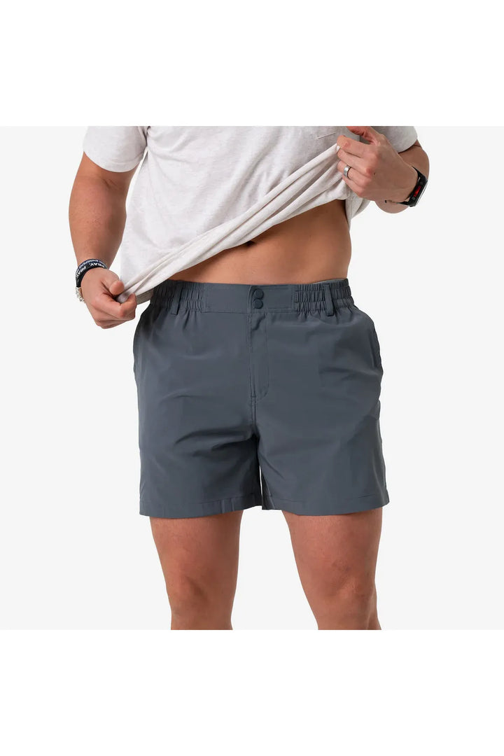 Burlebo Everyday Short - River Rock Grey - Classic Deer Camo Pocket