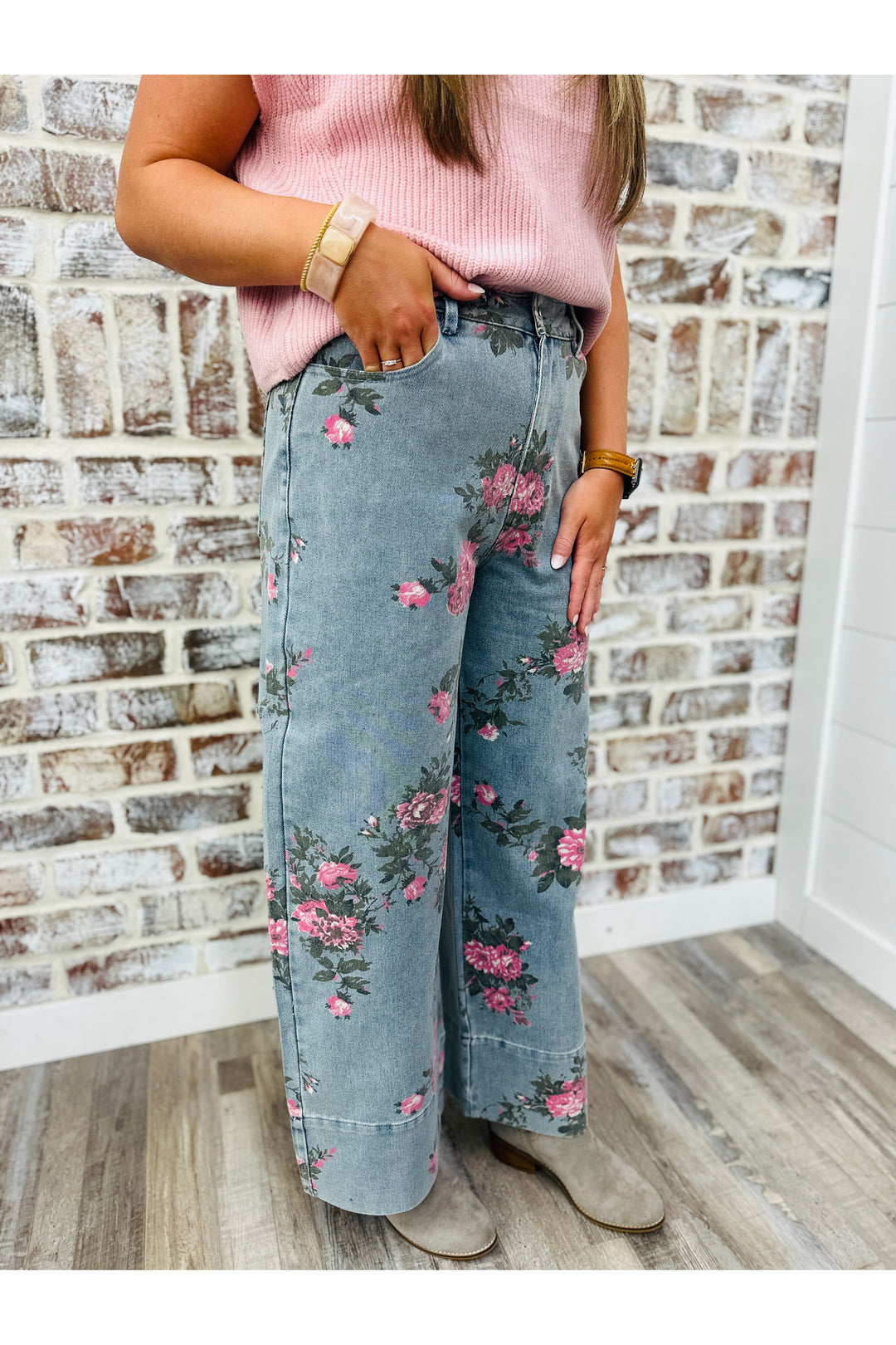Floral Moment Wide Leg Pant