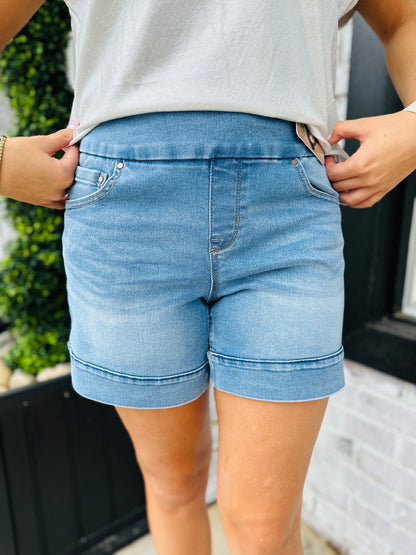 Alana Slimming Shorts |Denim