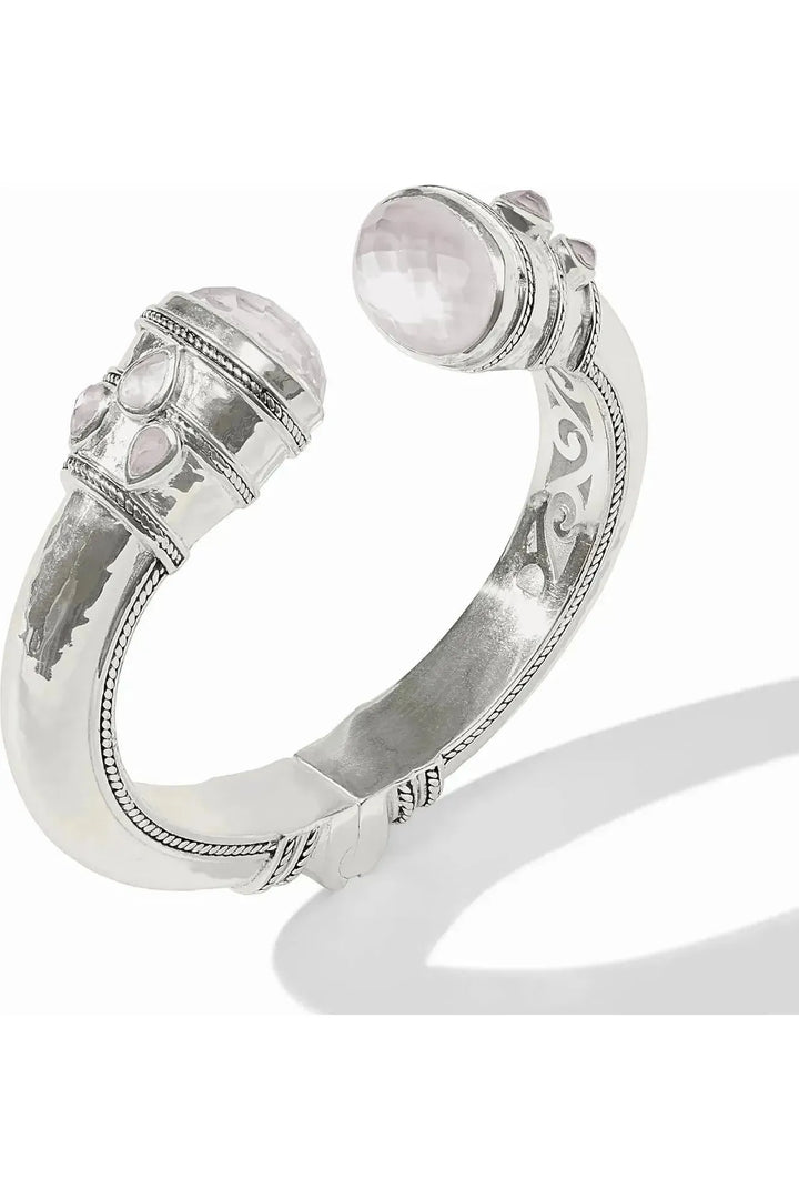 Julie Vos | Cannes Cuff - Iridescent Clear Crystal - Silver