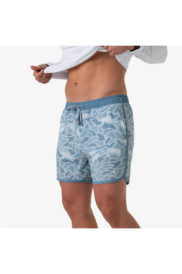 Burlebo Swim Trunk - Seaside Camo