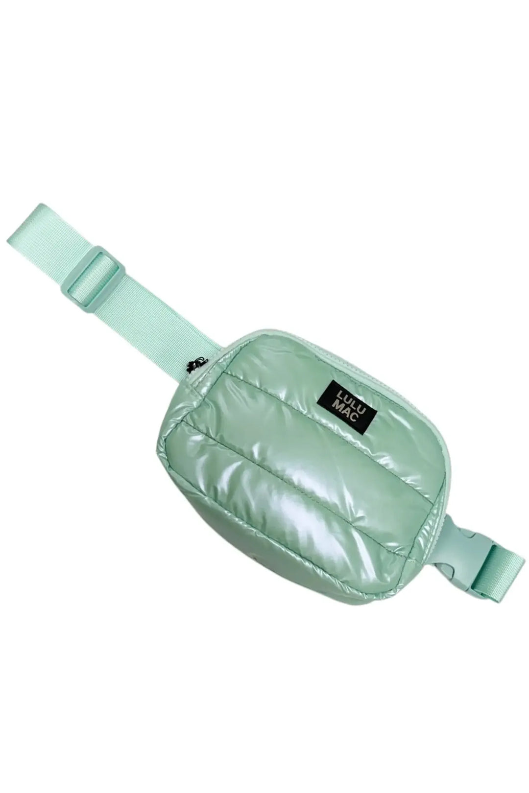 Lulu Mac Puffer Metallic Belt Bag- Mint