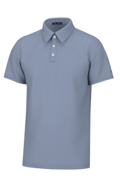 Southern Point Co - Heritage Printed Polo - Kirkos Blue