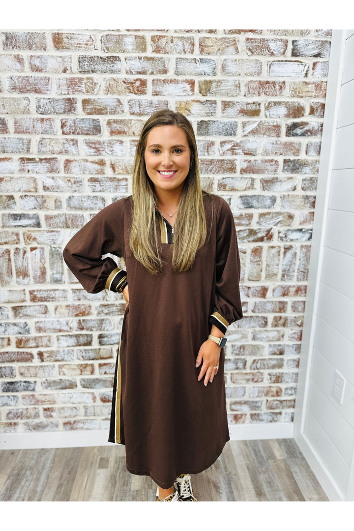 Brown Comfort Dress