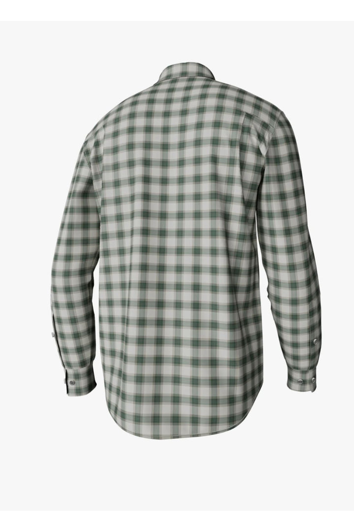 HADLEY BRUSHED LONG SLEEVE BUTTON DOWN - WINSTON PLAID | DUCK GREEN