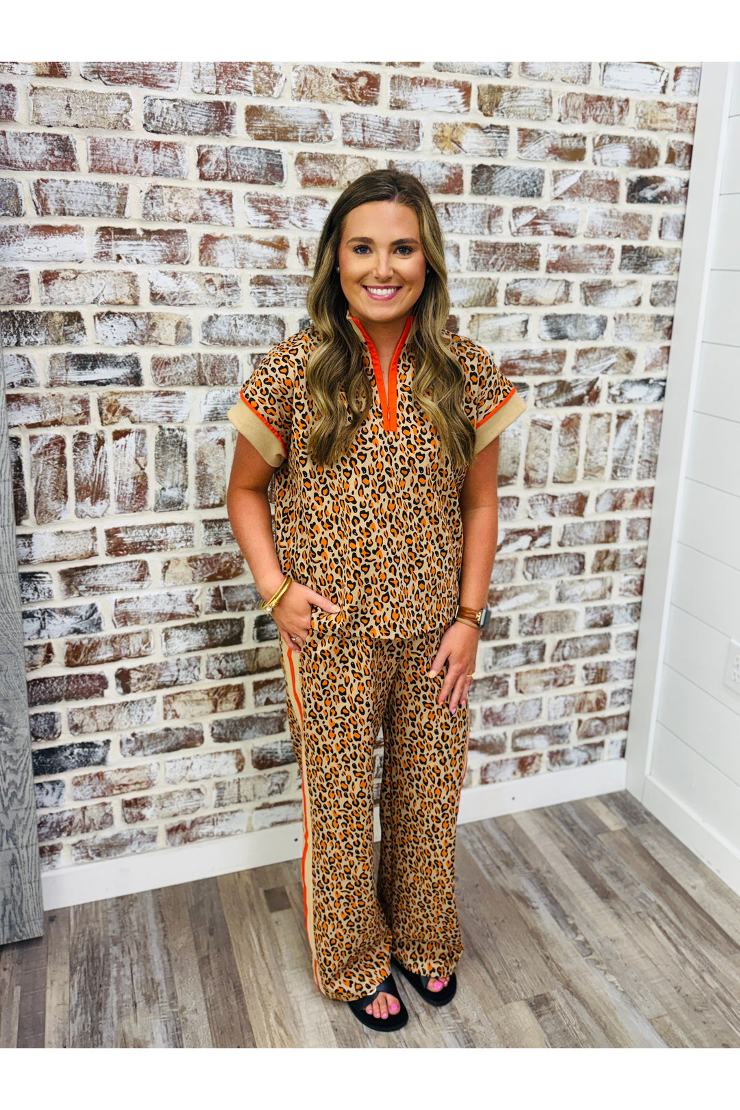 Orange Crush Leopard Pants