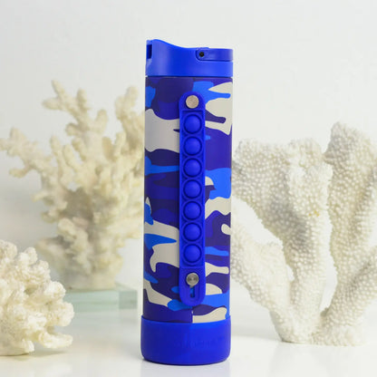 20oz Iconic Pop Bottle - Blue Camo