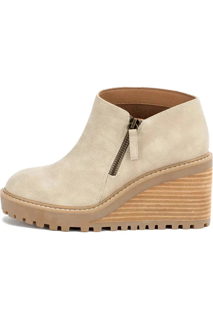 Ankara Wedge Ankle Boot