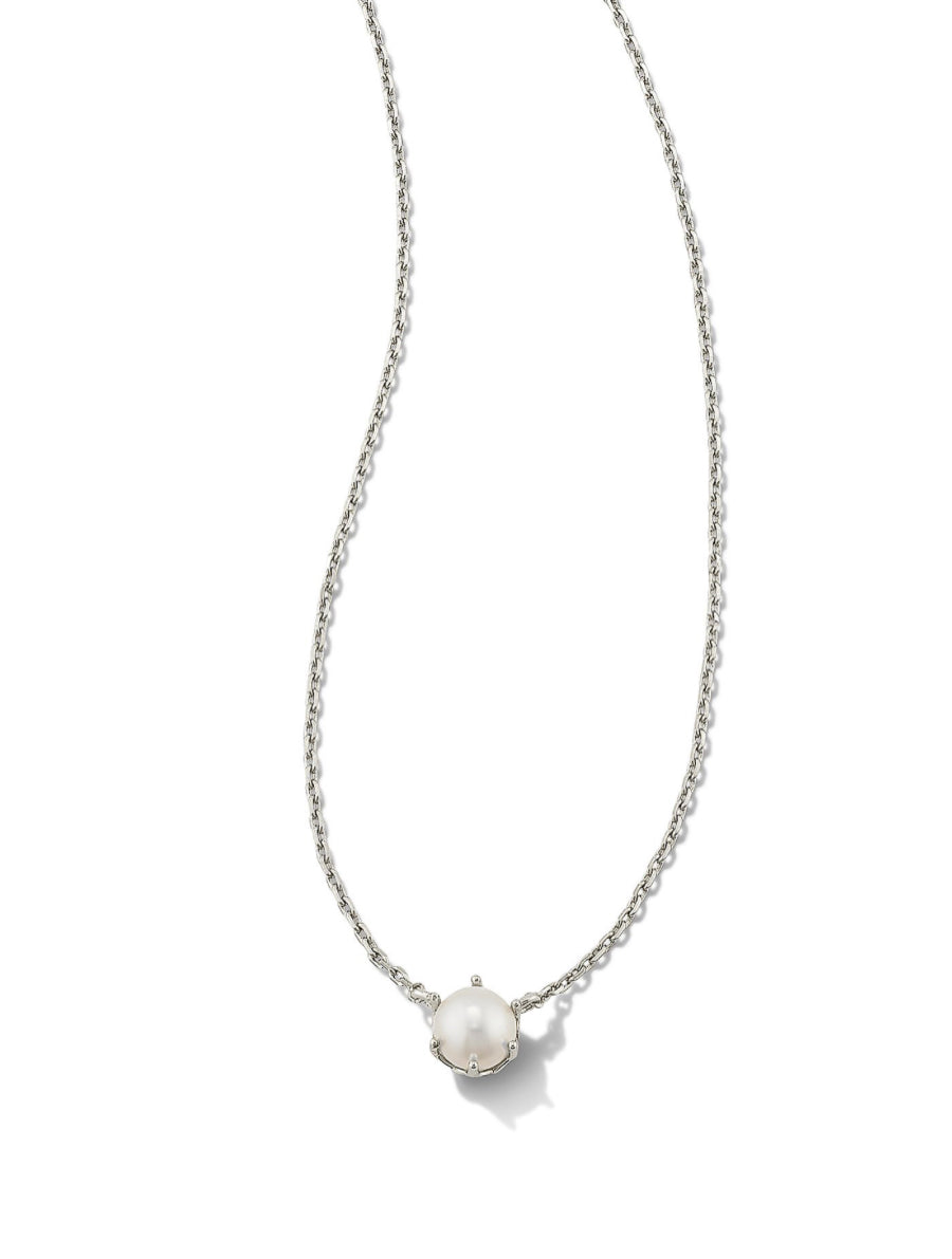 Kendra Scott| ASHTON PEARL PENDANT NECKLACE SILVER