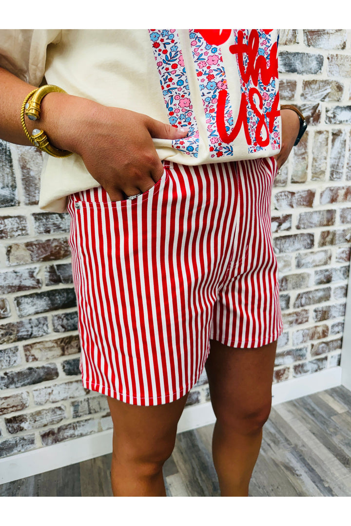Red Lines Shorts