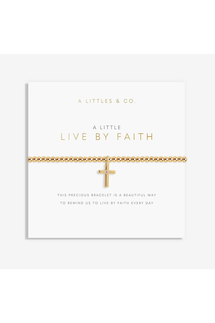 A Little 'Live By Faith' Bracelet