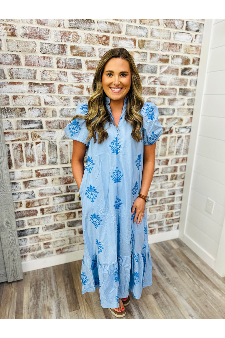Blue Twilight Midi Dress
