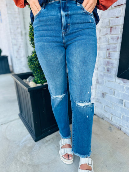 Tracey High Rise Straight Jeans