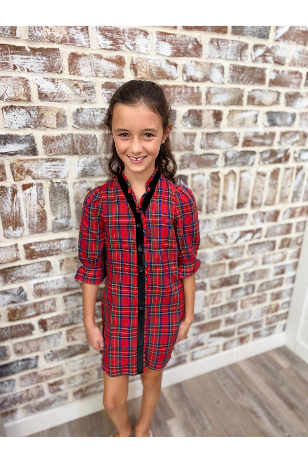 Youth | Plaid Classic Christmas Dress