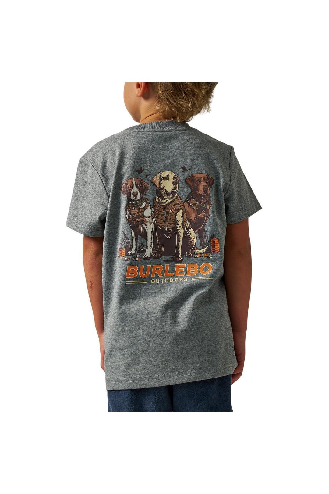 Burlebo Youth - Camo Duck Dogs - Dark Heather Grey