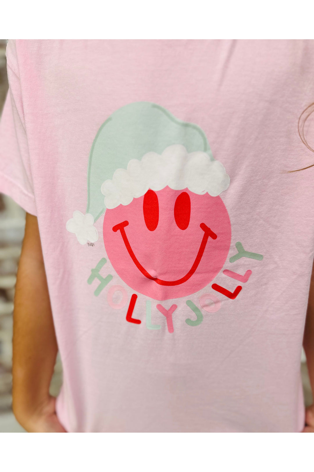 Youth Holly Jolly Smiley Tee
