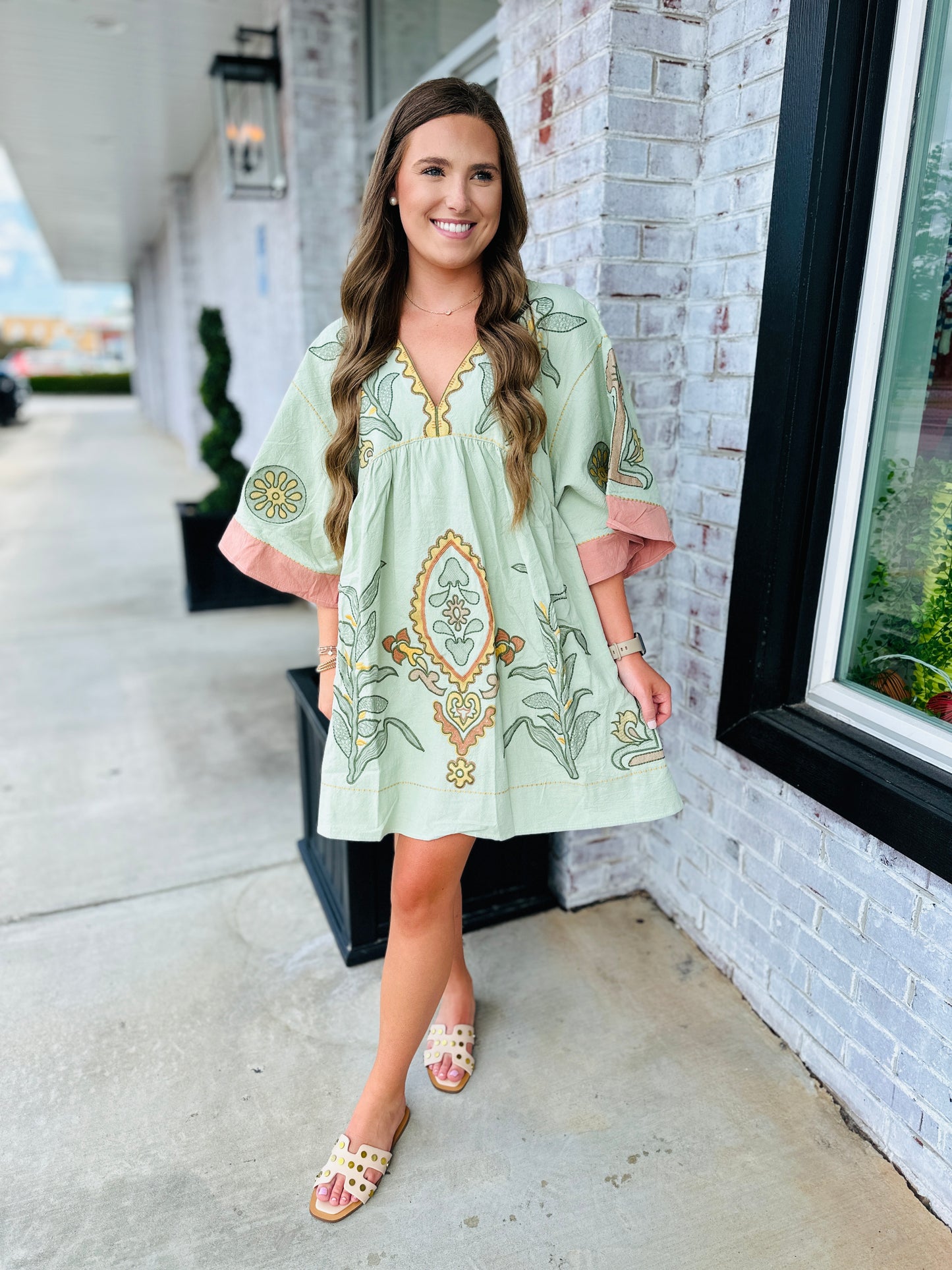 Mint Boho Chic Dress