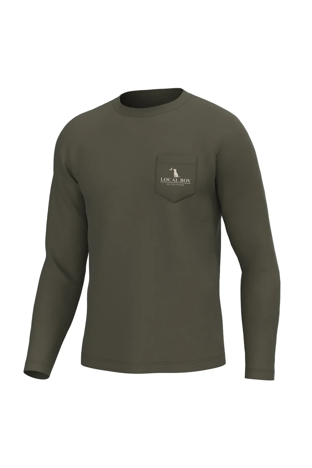 Local Boy | Brush Camo Mark Long Sleeve Heather Performance Shirt