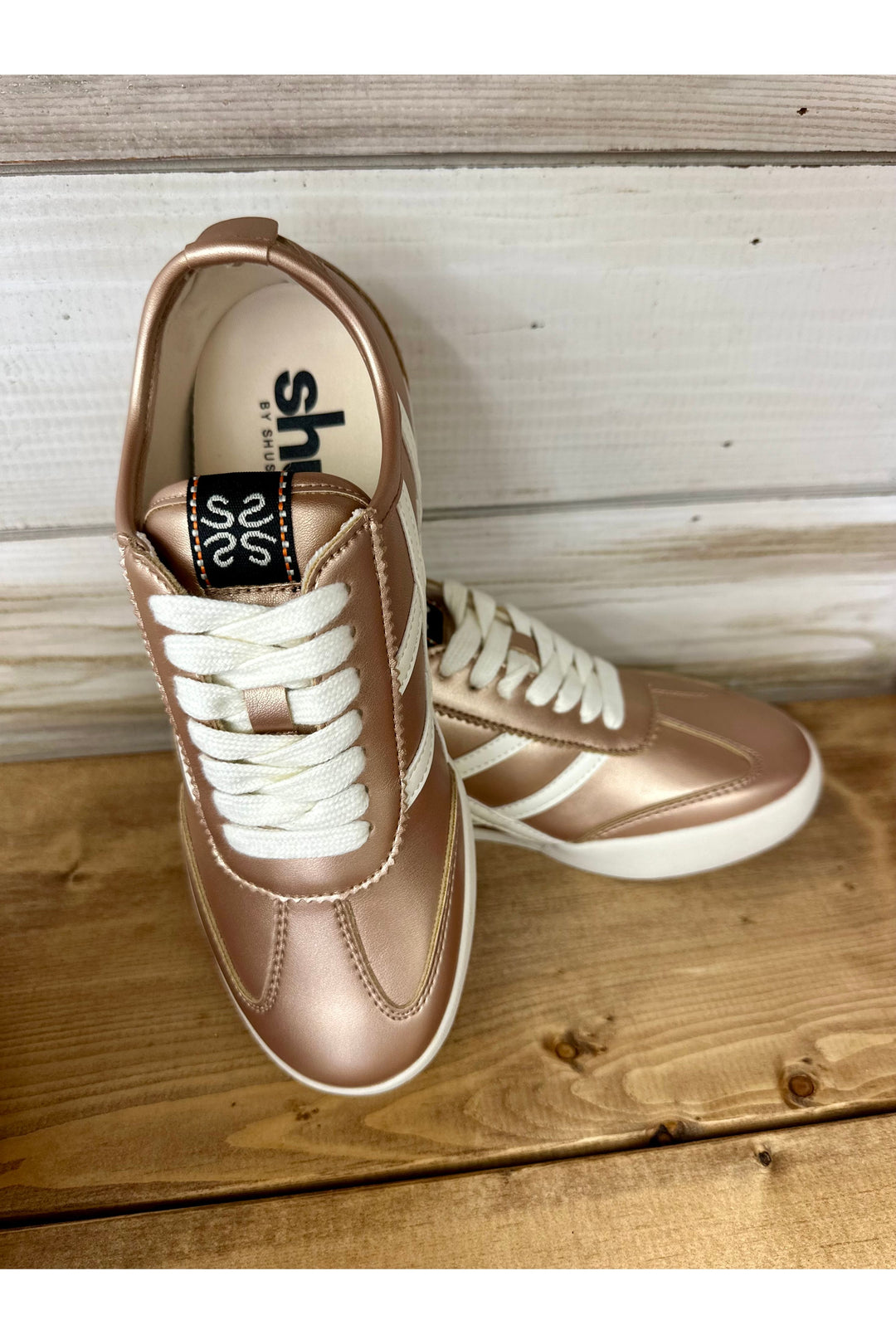 Shu Shop Polly Sneaker~ Rose Gold