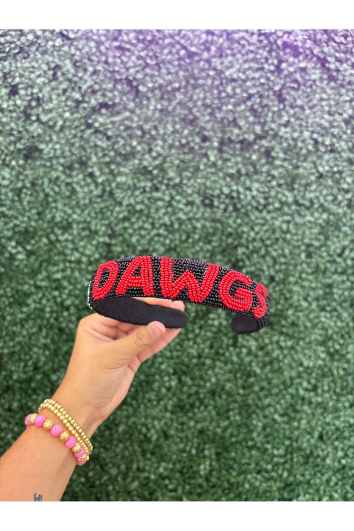 Capri Designs| | Full Beading Go Dawgs Headband