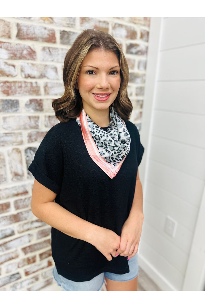 Lightweight Knit Top - Black