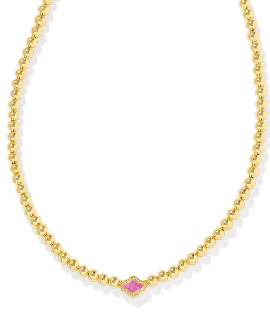 Kendra Scott| ABBIE BEADED NECKLACE GOLD AZALEA ILLUSION