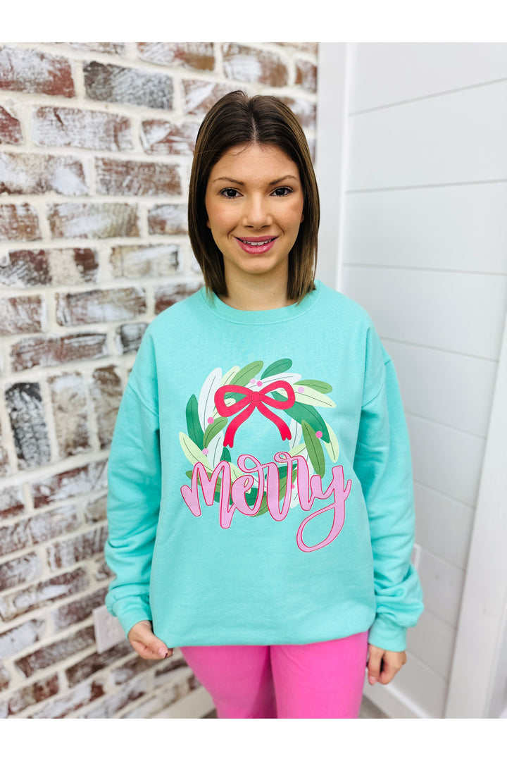 Merry Wreath Sweatshirt