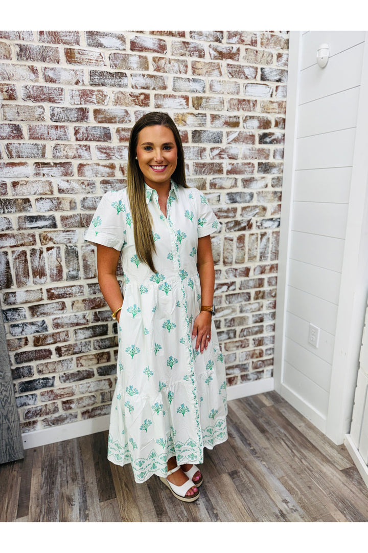 Mary Square| Jema Dress | Bell Blooms Blue